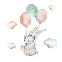 Tableau sur toile lapinou 30x30 cm