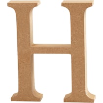 Lettre, H, H : 13 cm, ép. 2 cm, 1 pièce