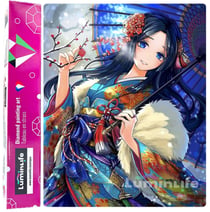 Diamond Painting Broderie Diamant LUMINLIFE 40x50cm, 100% strass, diamants ronds - Geisha et sakura