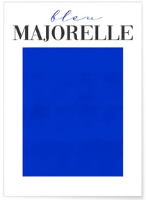 Affiche Bleu Majorelle | A3 : 29,7x42cm