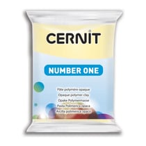Pâte polymère - Opaque - A cuire - Pâte à modeler - Vanille - Bloc de 56g - Cernit - Number one