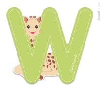Lettre W Sophie la Girafe - Janod