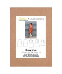 Pochette patron de couture ELONA Mum Blouse/Robe 34-46 taille n°FR 34-46
