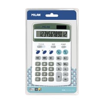Blister calculatrice blanche 12 chiffres