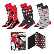 DC Comics - Pack 3 paires de chaussettes Harley Quinn 36-43
