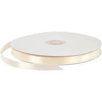 Ruban satin 10 mm - Blanc cassé - 100 m