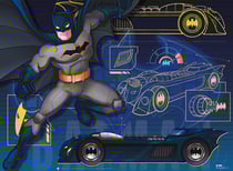 Puzzle xxl batman et sa batmobile - 100 pieces - ravensburger - 132621