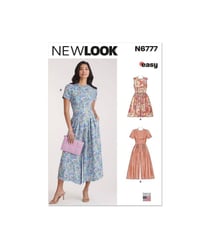 Patron New Look 6777 - Robe et Combinaison pour Jeunes Femmes taille n°FR 36-48