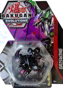 Bakugan evolutions : griswing avec carte - boule noire - saison 4 - spin master 20138044