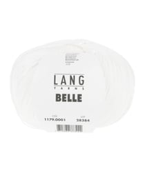 Pelote de Coton à tricoter et crocheter BELLE - Lang Yarns 01 Blanc