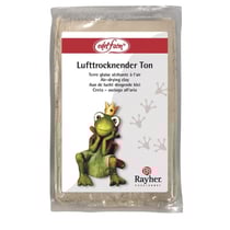 Terre glaise séchante à l'air, 500g, blanc