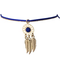 Bracelet fantaisie Bleu Foncé thème Indien pour femme