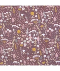 Tissu coton champêtre Violet vendu par 50 cm