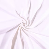 Tissu Coton Satiné extensible Blanc