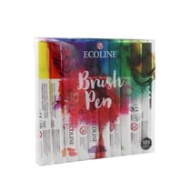 Lot De 10 Feutres Pinceaux Aquarelle Transparente Concentré - Ecoline Brush Pens - Royal Talens