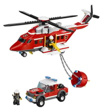 LEGO City - - jeu de construction l 'helicoptere des pompiers 7206