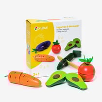 Set de 5 légumes à découper en bois Oxybul