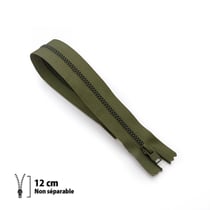 Fermeture éclair jupe Z12 - Non séparable métallique 4mm - 12 cm