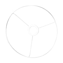 Anneau avec croix, 30 cm verni blanc