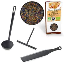 Ustensiles à crêpes + épices à crêpes