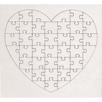 Puzzles Coeur 40 pièces 16x16cm Lot de 10 pièces
