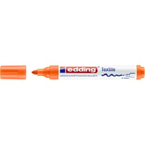 Lot de 10 marqueurs textiles permanents pointe ronde 2-3 mm - EDDING - Orange