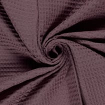 Tissu Nid d'abeille uni Mauve