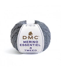 Pelote de laine Merino Essentiel 4 Tweed - DMC 904 Bleu