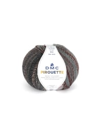 Fil à tricoter PIROUETTE - 200gr - DMC 801 Gris