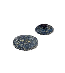 Bouton rond à queue écorces de riz bleu marine