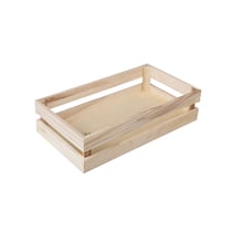 Caisse bois aspect lattes 30,5x16,7x7,6 cm