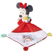 Minnie souris doudou plat 21 x 21 cm - peluche disney enfant - bébé - nicotoy