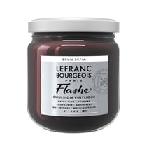 Peinture vinylique - Flashe - Brun sépia - 107 - Lefranc Bourgeois - 400ml