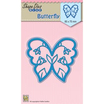 Matrice de découpe Nellie's Choice - Papillon - 8,5 x 7,5 cm