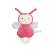 Doudou de dentition Bebe Bamboo - Coccinelle - 17 cm s/carte