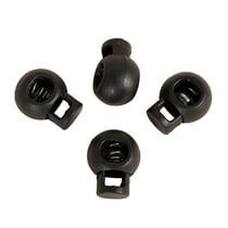 Lot de 4 serres-cordon boule 18x23mm noir