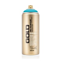 Bombe de peinture - Gold - Acrylique - 100% cyan - P2000 - 400ml - Montana Cans