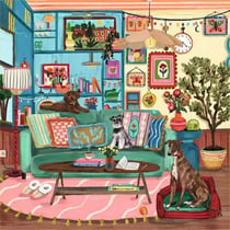 Puzzle 750 pièces Ravensburger Art & Soul Le parfait cocon
