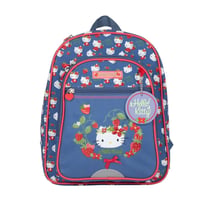 Sac à dos maternelle – HELLO KITTY STRAWBERRY – Bleu/Rouge – 1 compartiment