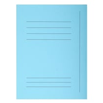 Paquet 50 chemises imprimées 3 rabats SUPER 210 - 24x32cm - Bleu clair - Exacompta