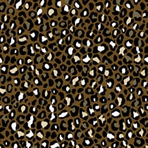 Tissu Jacquard léopard sur fond Marron