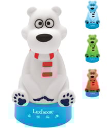 Compteur d’histoires Ourson en 3D avec veilleuse, musiques et variation de couleurs 17cm (Français)