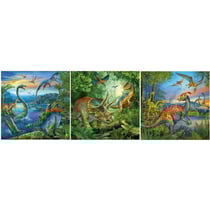 Puzzle le monde des dinosaures 3 x 49 pieces - ravensburger dino - 09317