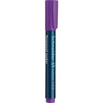 Lot de 10 marqueurs permanents pointe biseautée 1+4 mm - SCHNEIDER - Violet - Maxx 133
