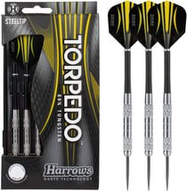Fléchettes Torpedo 80 steel 24g K1 - Harrows - Jaune