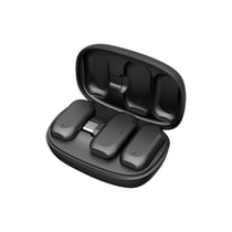 Devia Lot de 2 Microphones Cravate sans Fil ANC USB-C et Lightning Noir