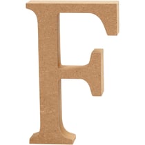 Lettre, F, H : 13 cm, ép. 2 cm, 1 pièce