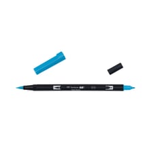 Lot de 6 feutres double pointe aquarellables - TOMBOW - ABT Dual Brush Pen - Bleu clair