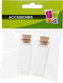 SACHET 2 FLACONS DE VERRE 21x55