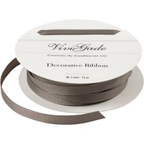 Ruban décoratif, L : 6 mm, gris, 15 m/ 1 rouleau